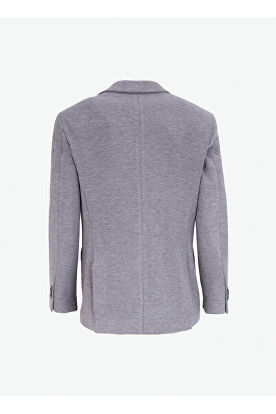 Fabrika Basic Gri Melanj Erkek Düz Ceket F4WM-CKT 2001
