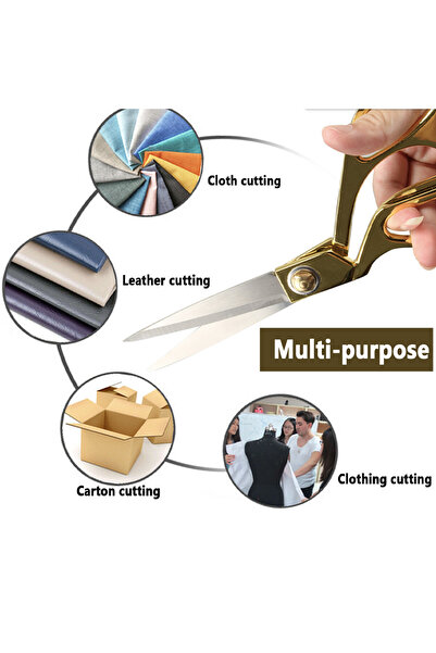 PUFO Professional tailoring scissors, 20 cm, gold