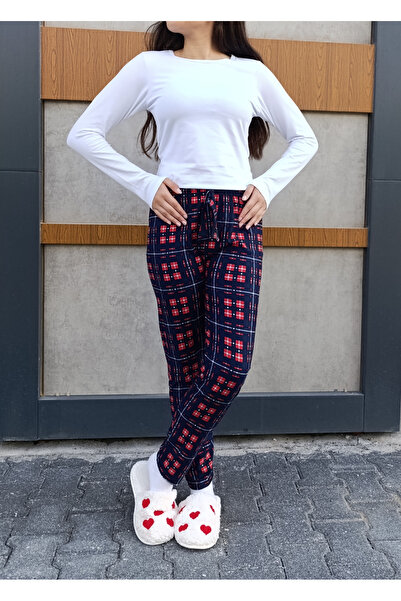 siyalife Pijamale de damă din piele intoarsa de iarna cu textura moale