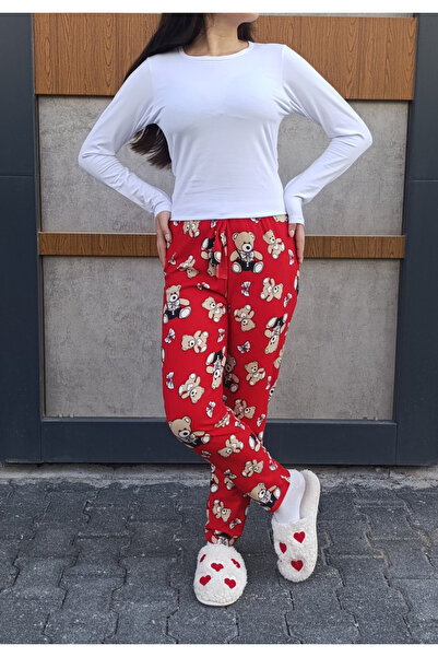 siyalife Kışlık Süet Yumuşak Dokulu Kadın Pijama