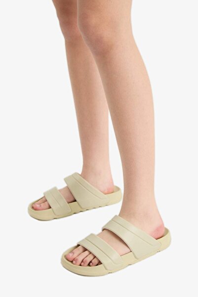 DeFacto Γυναικείες παντόφλες Eva με επίπεδη σόλα διπλής ζώνης E3136AX25HS