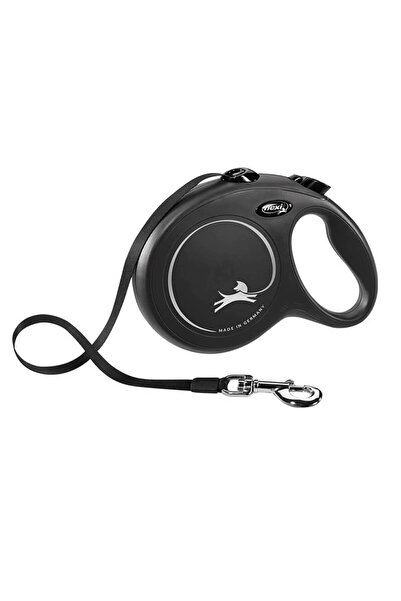 Flexi New Classic Long Large 8 Mt Şerit Siyah