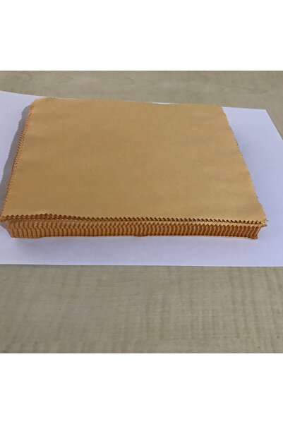 NET OPTİK 50 Adet Eni 15cm Boyu 18cm sarı Renk Mikrofiber Gözlük Camı Temizle...