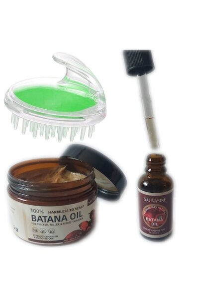 Sauvasine Set Tratament Par cu Ulei Batana si Masca Batana . Cadou o perie pt...
