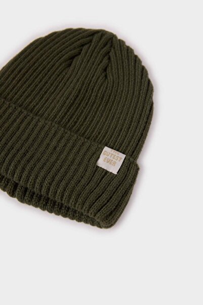 DeFacto Baby Boy Knitted Label Knitwear Beanie Y6262A225Wn