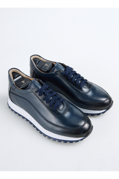 Fabrika Lacivert Erkek Deri Sneaker LEON-ALDOUS