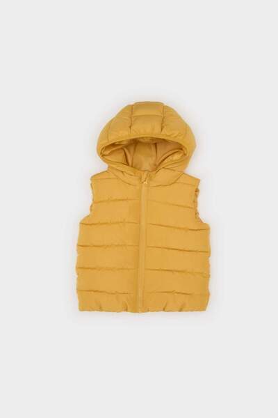 DeFacto Baby Boy School Waterproof Hooded Zippered Taffeta Puffer Vest A2221A525Au