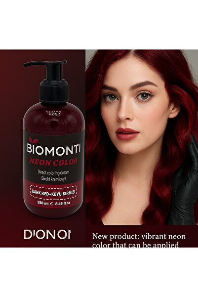 BİOMONTİ Neon Series Direkt Krem Boya BİBER KIZILI