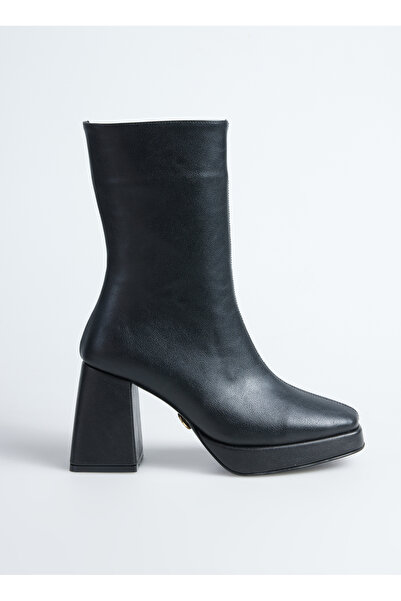 Fabrika Siyah Kadın Topuklu Bot FADILA