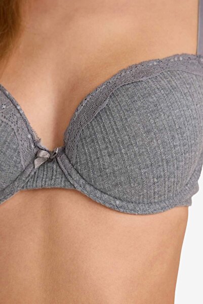 DeFacto Lace Detailed Covered Padless Underwire T-Shirt Bra-Fall in Love F6142Ax25Wn