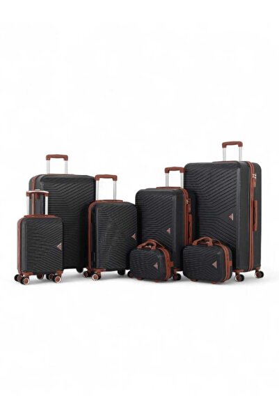 AVIATOR طقم حقائب سفر دبش عروسة-مكون من 7 قطع-بكفرات دبل صامتة - وسحاب توسعة-ماركة