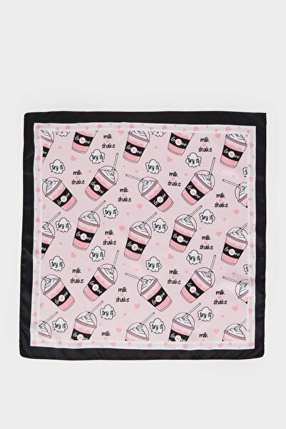 DeFacto Girl's Patterned Satin Scarf G0352A8Ns