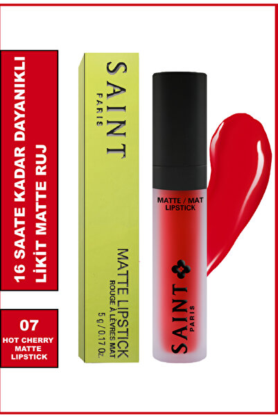 saint Paris Matte Lipstick 07 Hot Cherry