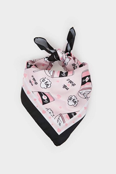 DeFacto Girl's Patterned Satin Scarf G0352A8Ns