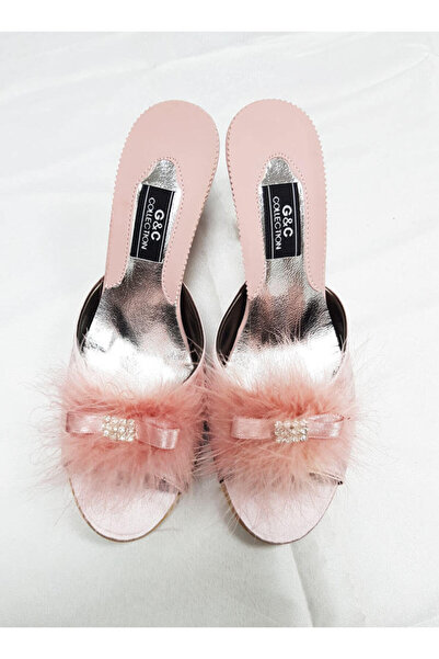 GC Stoned Feather Stoned Platform Women's Slippers 215