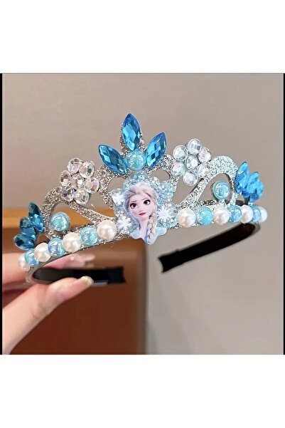 Store Frozen Elsa Crown – Sparkling Blue Stone Princess Crown