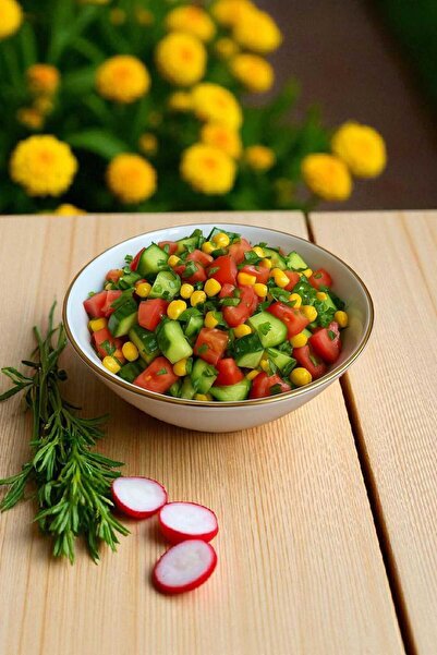 IKEA 2 Adet 23 Cm Yaldızlı Salata Kasesi