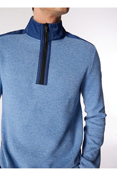 Discovery Expedition Mavi Erkek Dik Yaka Basic Fit Sweatshirt D4WM-SWT3311