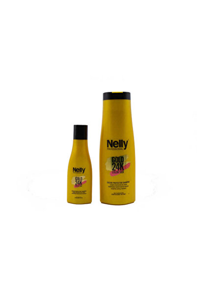 Nelly Professional Gold Color Silk 24K Shampoo- 24K Renk Koruyucu Şampuan 100 ml