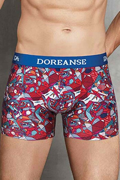 Doreanse Men's Modal Printed Normal Leg Boxer 1703