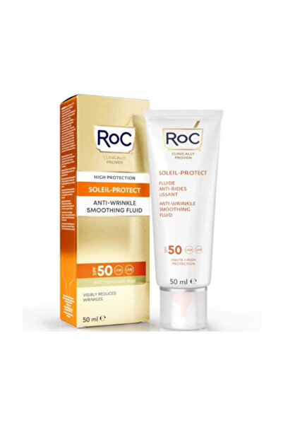 Roc Kırışıklık Karşıtı Likit Yüz Güneş Kremi Spf50 50 ml