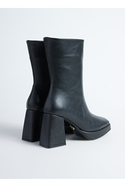 Fabrika Siyah Kadın Topuklu Bot FADILA