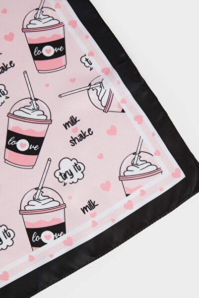 DeFacto Girl's Patterned Satin Scarf G0352A8Ns