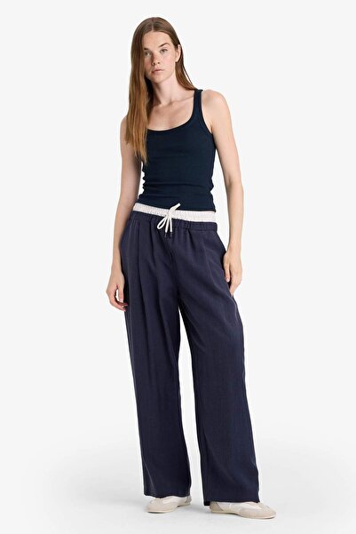 DeFacto Baggy Fit-Hose mit zwei Taschen, normaler Taille und Standardlänge, F...