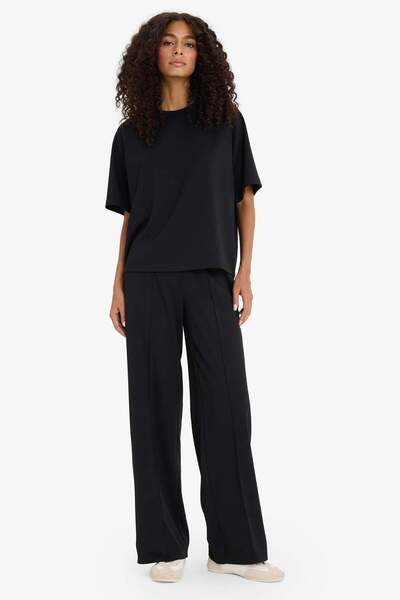 DeFacto Relax Fit Bisiklet Yaka Yumuşak Dokulu Modal Kısa Kollu Tişört F1031AX25AU