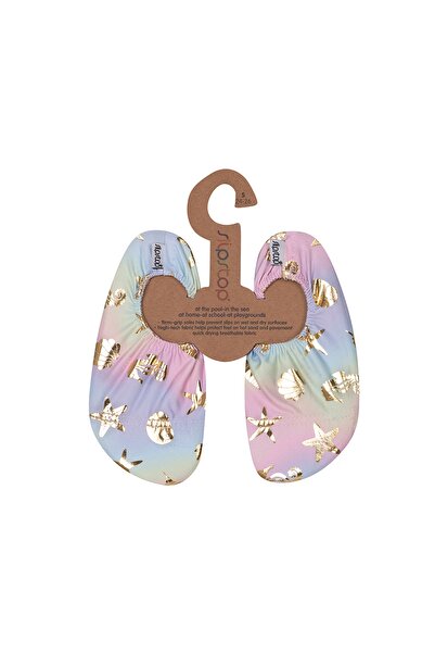 SLIPSTOP Multicolored Girl's Sea Shoes Golden