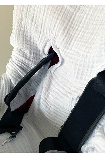 Joyous Mom Kids 4 Layer Muslin Baby Car Seat Cover Elastic 100% Cotton Organic Car Seat Cover