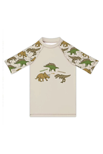 SLIPSTOP Desenli Bej Erkek Çocuk T-Shirt ST2531000002