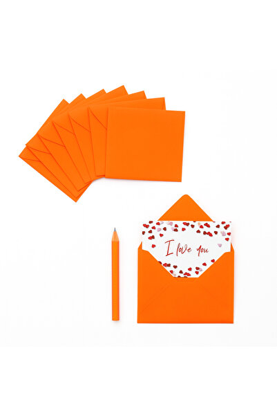 repro design ظرف صغير 7x9 سم 10 قطع (برتقالي)