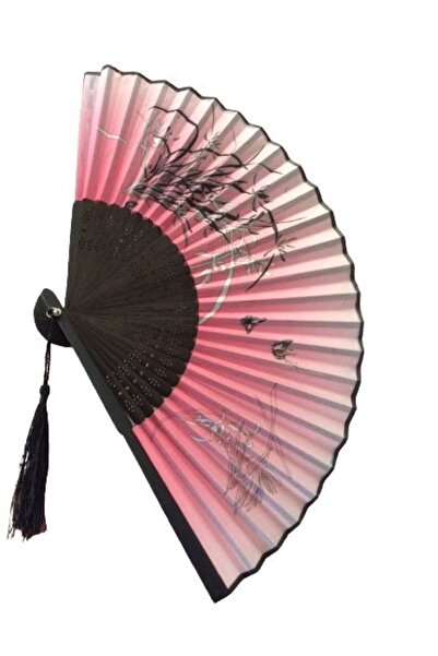 BERG -japon Yelpaze Lüks Özel Tasarım Özel Hediye Kutusu Ile Yelpaze Pembe De...