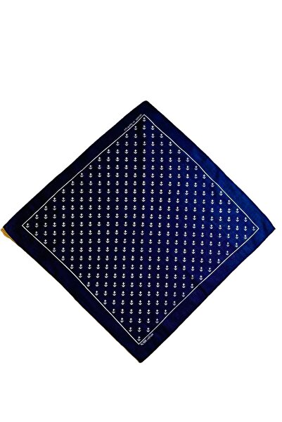 BERG ATELIER 100% Cotton Anchor Pattern Bandana Square Cotton Fabric