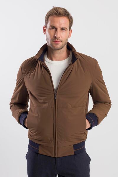 Jakamen Camel Comfort Fit Dik Yaka Mont