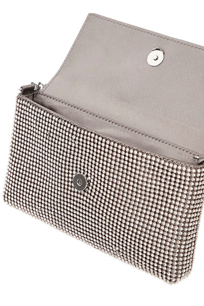 Guess 19X11X3 cm Silver Women's Crossbody Bag Hwry9350700-Sil