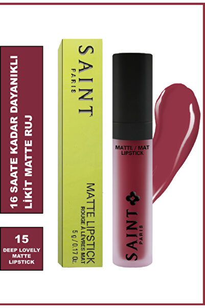 saint Paris Matte Lipstick 15 Deep Lovely
