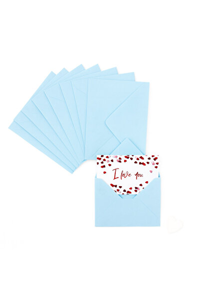 repro design ظرف صغير مقاس 7x9 سم 10 قطع (أزرق فاتح)