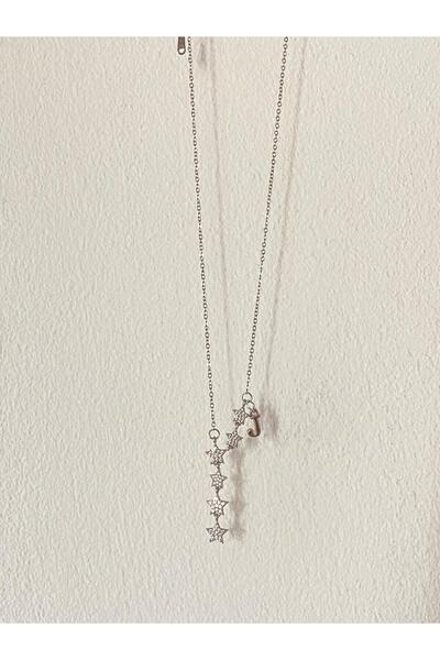 bijoux uniques Shooting Star J Letter Steel Necklace