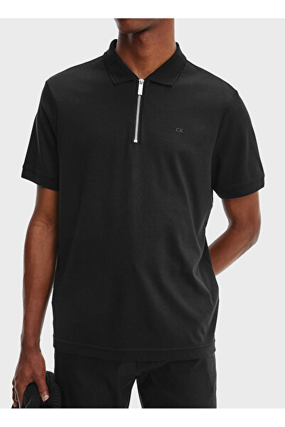 Calvin Klein Bisiklet Yaka Normal Siyah Erkek Kazak K10K113412BEH