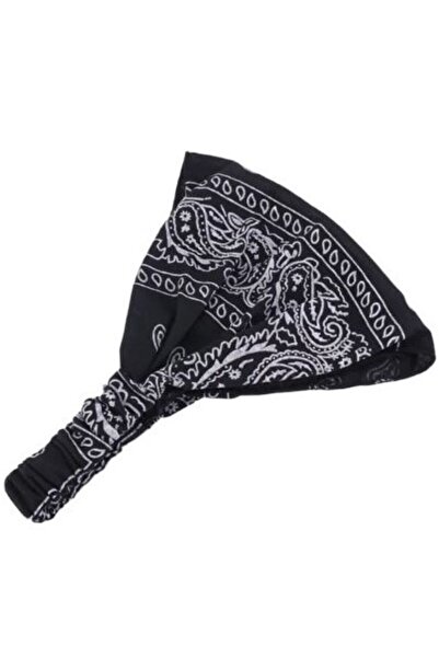 BERG Black Ethnic Shawl Patterned Bandana
