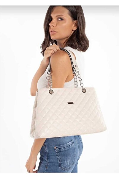 MAC&MOS Geantă de mână și umăr crem pentru femei