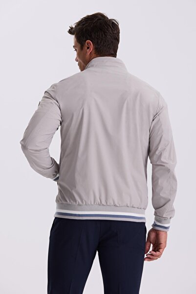 Jakamen Stone Comfort Fit Stand Collar Relaxed Cut Seasonal Coat