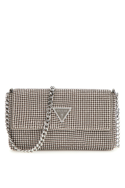 Guess 19X11X3 cm Silver Women's Crossbody Bag Hwry9350700-Sil