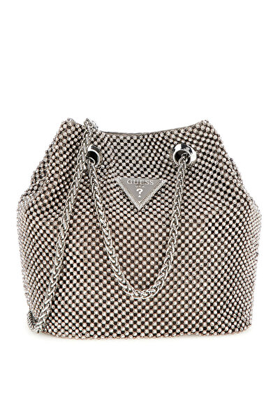 Guess 15x15x10 cm Gümüş Kadın Çapraz Çanta HWRY9350750-SIL