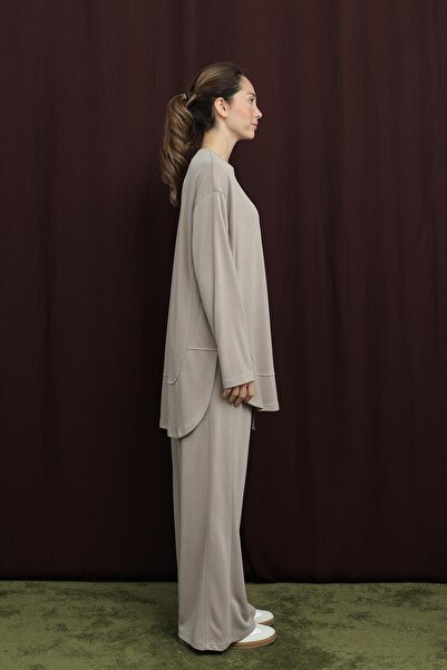 Puane Kadın Basic Takım - 14390TKS - Bej