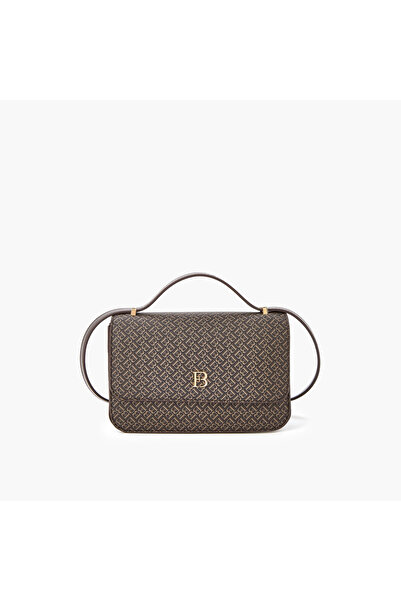 Flora Bella by Shoexpress حقيبة كروس بودي مطبوعة بأحرف أولى مع غطاء للإغلاق، ...