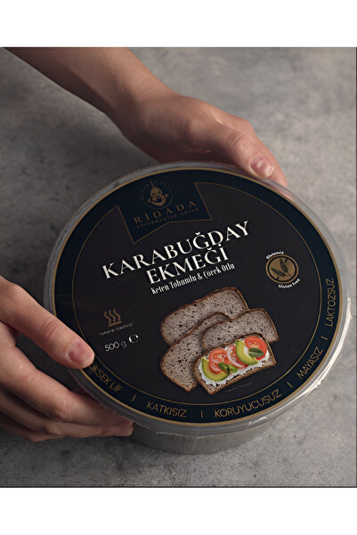 Ridada Glutensiz %100 Karabuğday Ekmeği 500 G (Keten Tohumlu & Çörek Otlu)