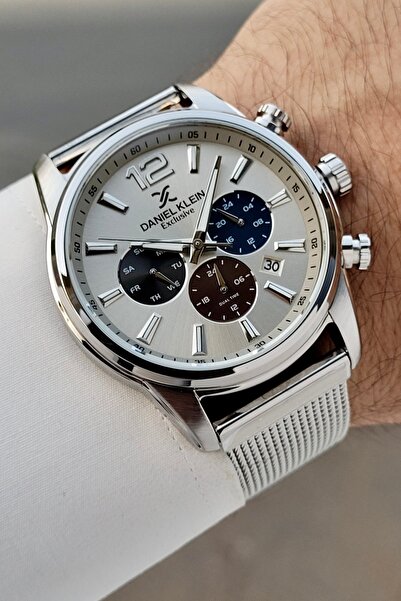 Daniel Klein Gri Siyah Renk Ayarlanabilir Kordonlu 43 Mm Fonksiyonel Erkek Ko...